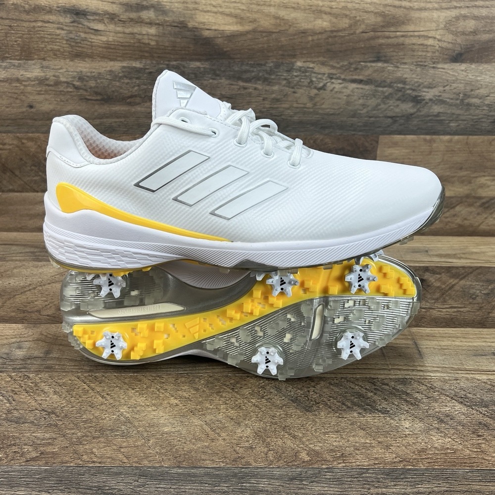 Adidas ZG23 "Cloud White Silver Metallic Spark" IF0329 Golf Shoes Men's Sz 13
